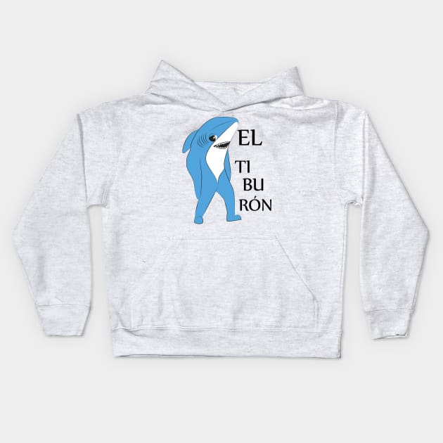 LEFT SHARK DANCE TEAM Kids Hoodie by Damian